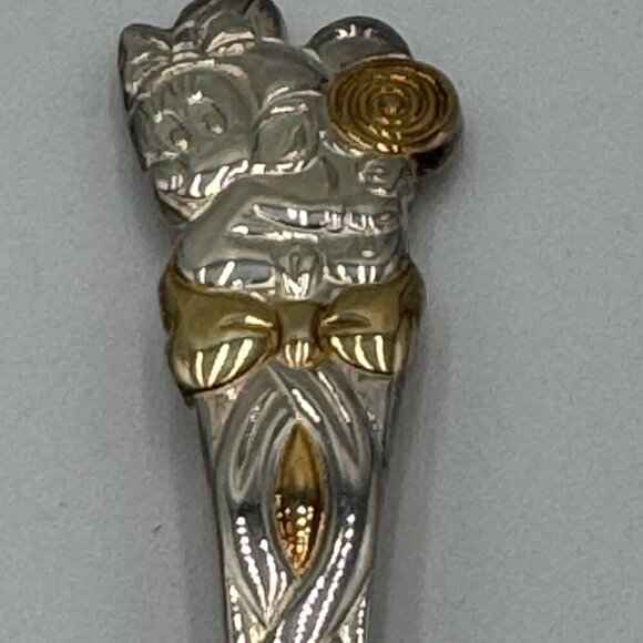 Vintage Disney Mickey and Minnie Mouse Spoon and Fork Set Korea Small child size - Picture 4 of 7